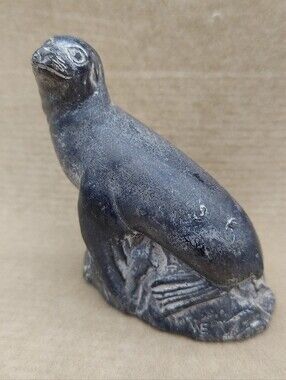Vintage Wolf Original Seal Sculpture Canada Inuit Style
